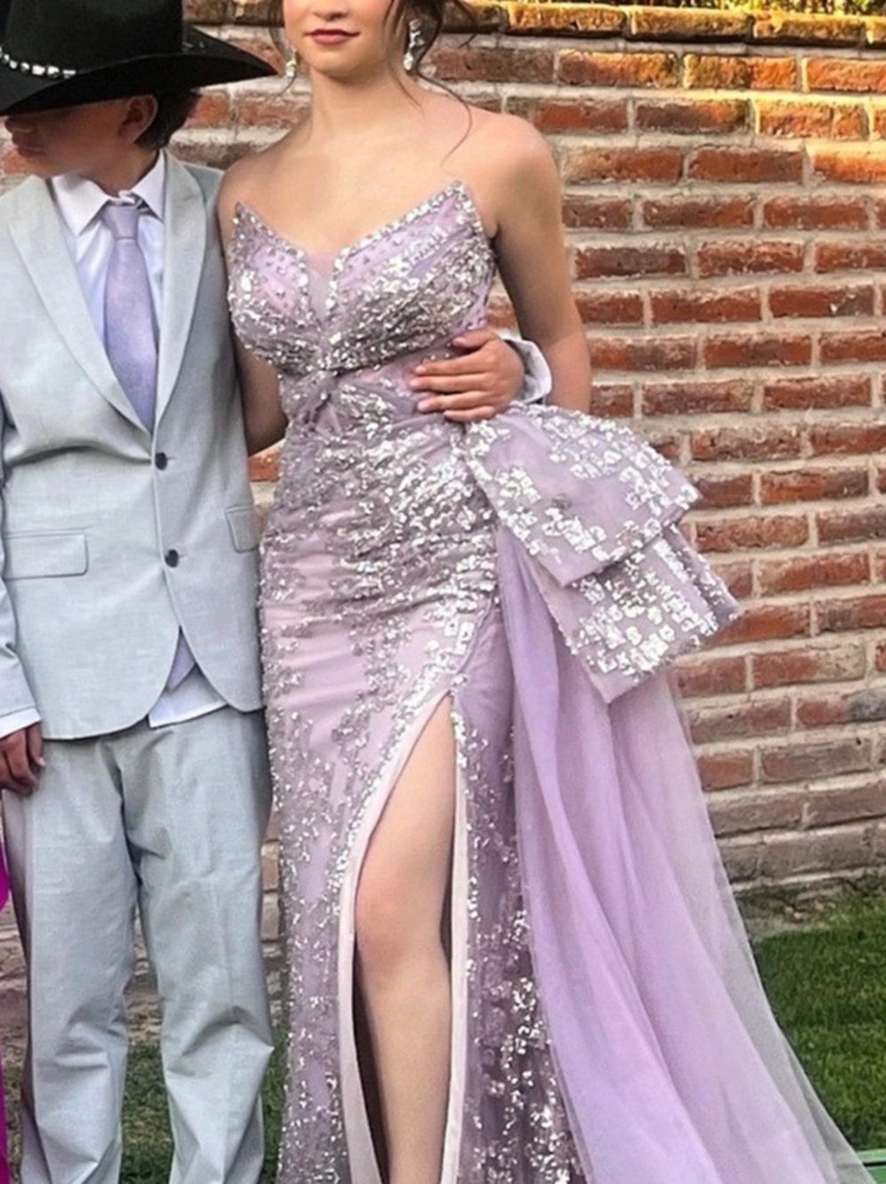 Lavender Sequin Prom Gown - Martina gown